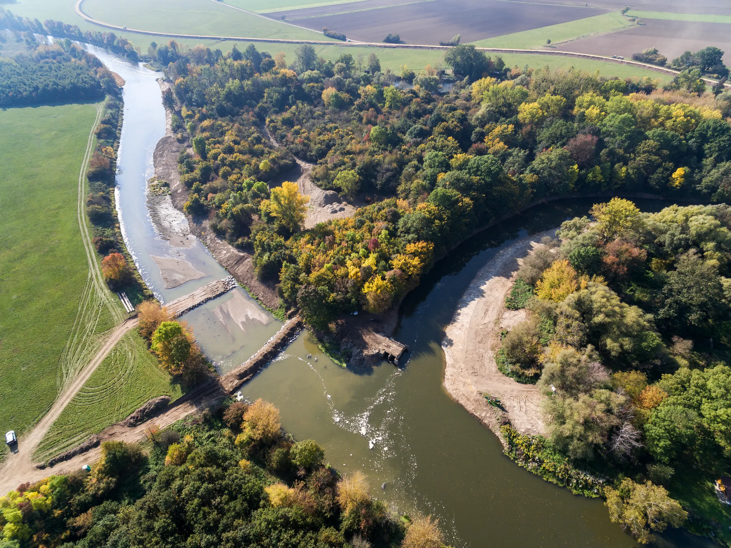 Öffnung des Mäanders und Sperre des Durchstichbereichs (Foto: viadonau)